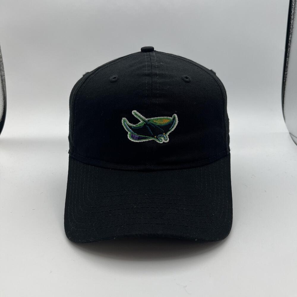 Tampa Bay Devil Rays Hat Cap Strap Back Mens One Size Black MLB Baseball New Era